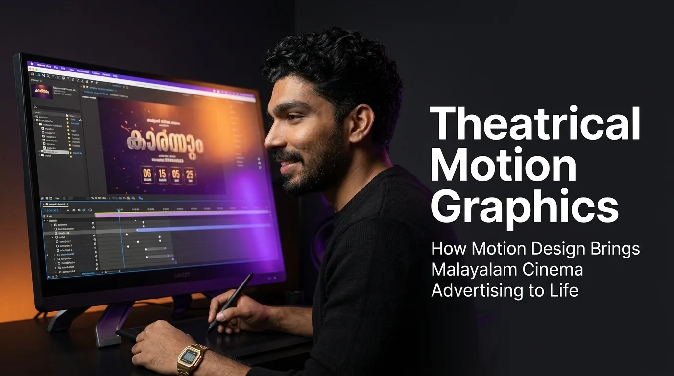 Foodoor theatre advertisement motion graphics project in Kerala